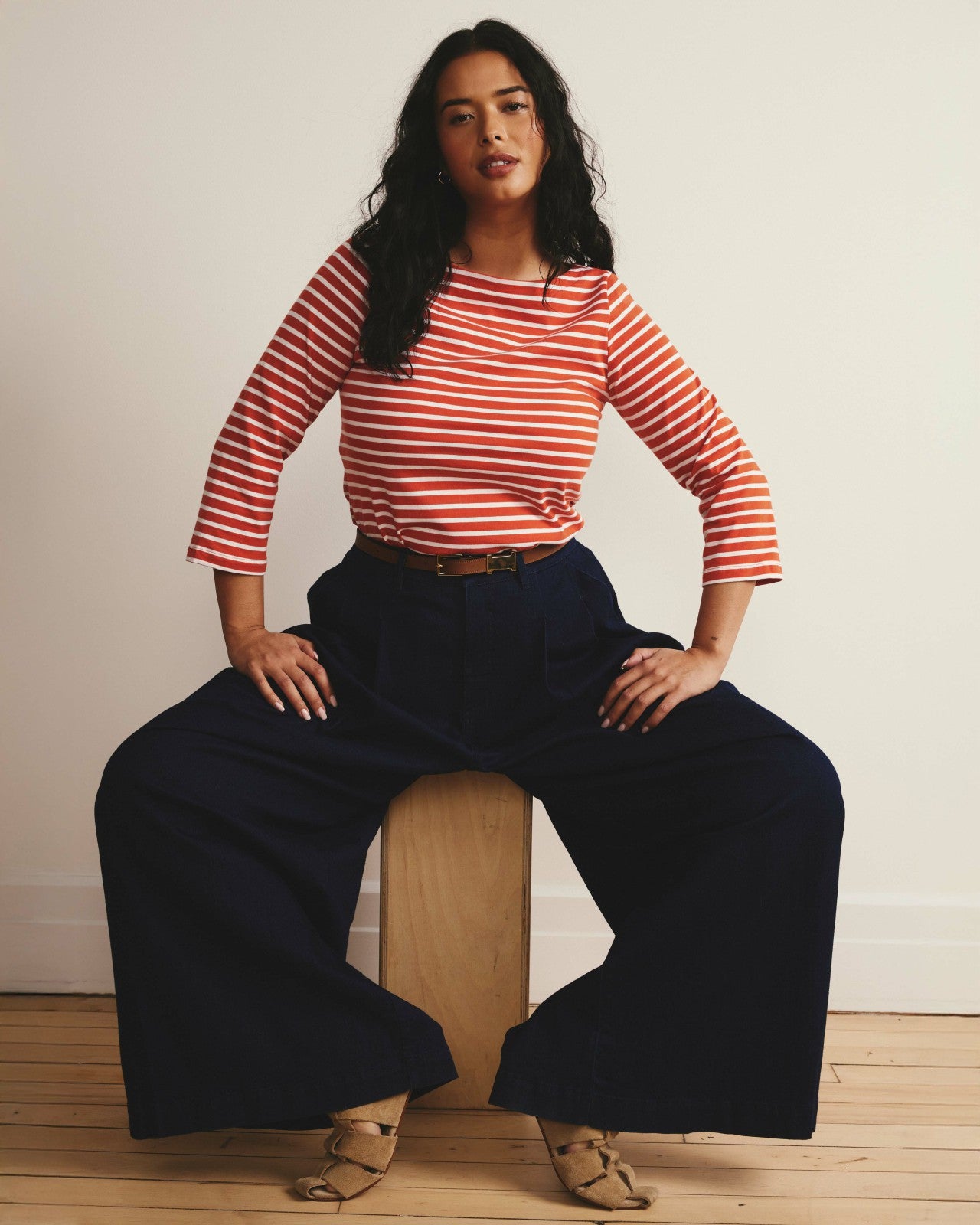 Belle Breton Stripe Jersey Tee - Universal Standard