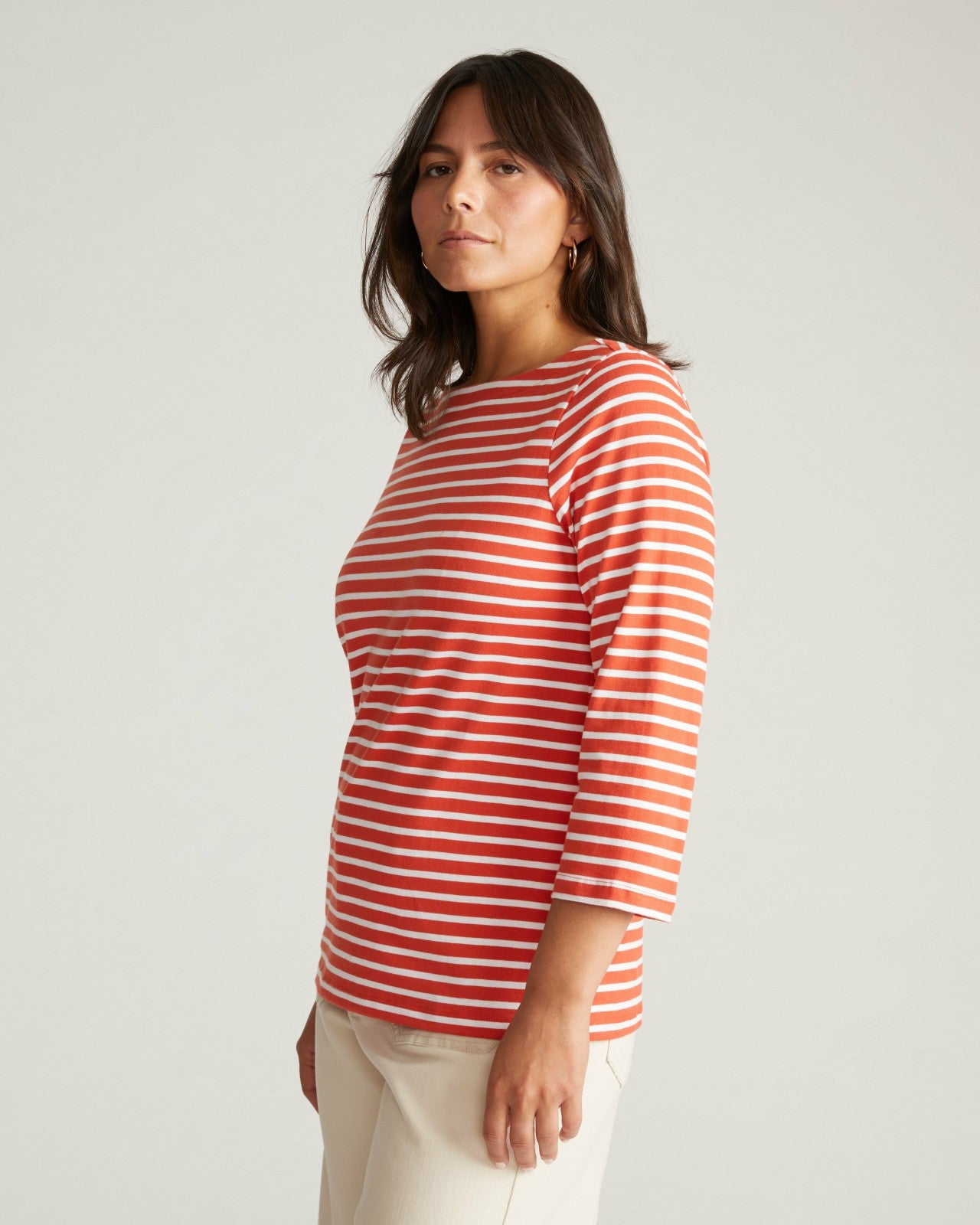 Belle Breton Stripe Jersey Tee - Universal Standard