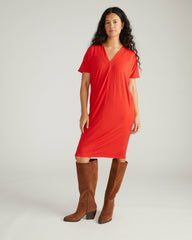 Teresa Liquid Jersey V-Neck Dress - Universal Standard