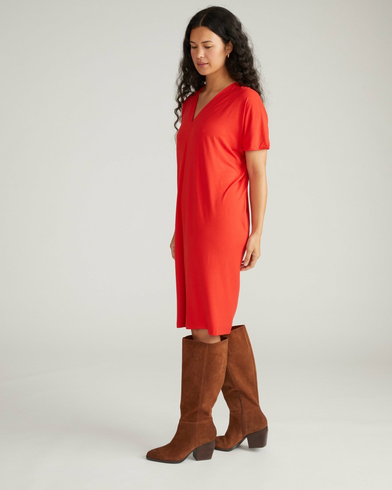 Teresa Liquid Jersey V-Neck Dress - Universal Standard