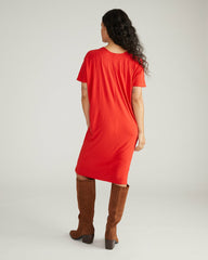 Teresa Liquid Jersey V-Neck Dress - Universal Standard