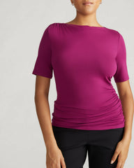 Louise Short Sleeve Liquid Jersey Top - Universal Standard