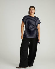 Crescent Breton Stripe Knot Tee - Universal Standard