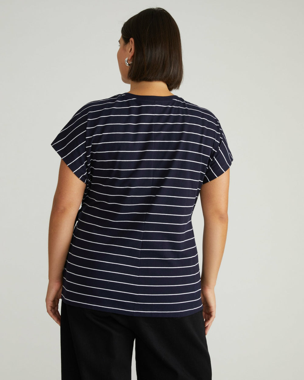 Crescent Breton Stripe Knot Tee - Universal Standard