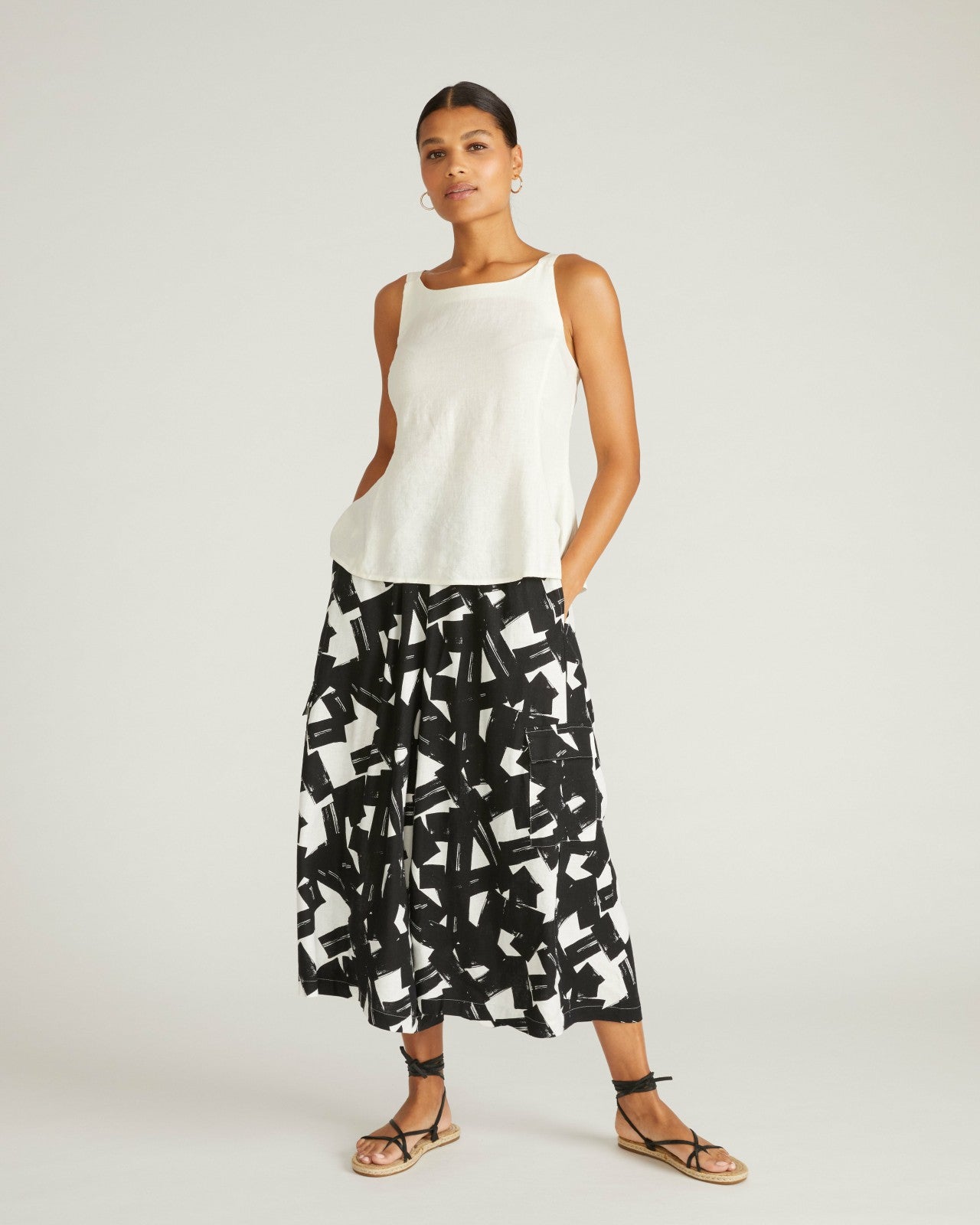 Palazzo Cargo Linen Blend Pant - Universal Standard