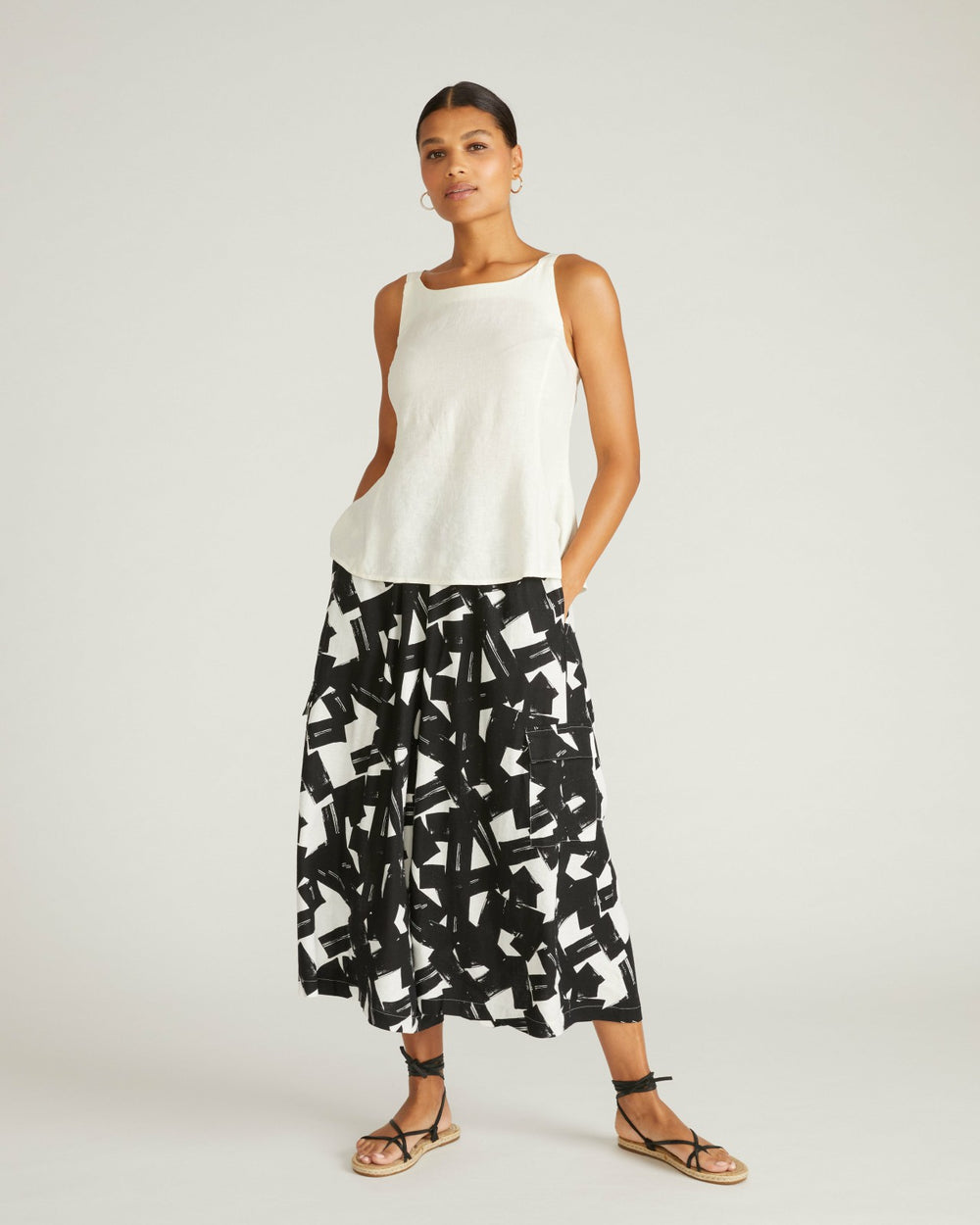 Palazzo Cargo Linen Blend Pant - Universal Standard