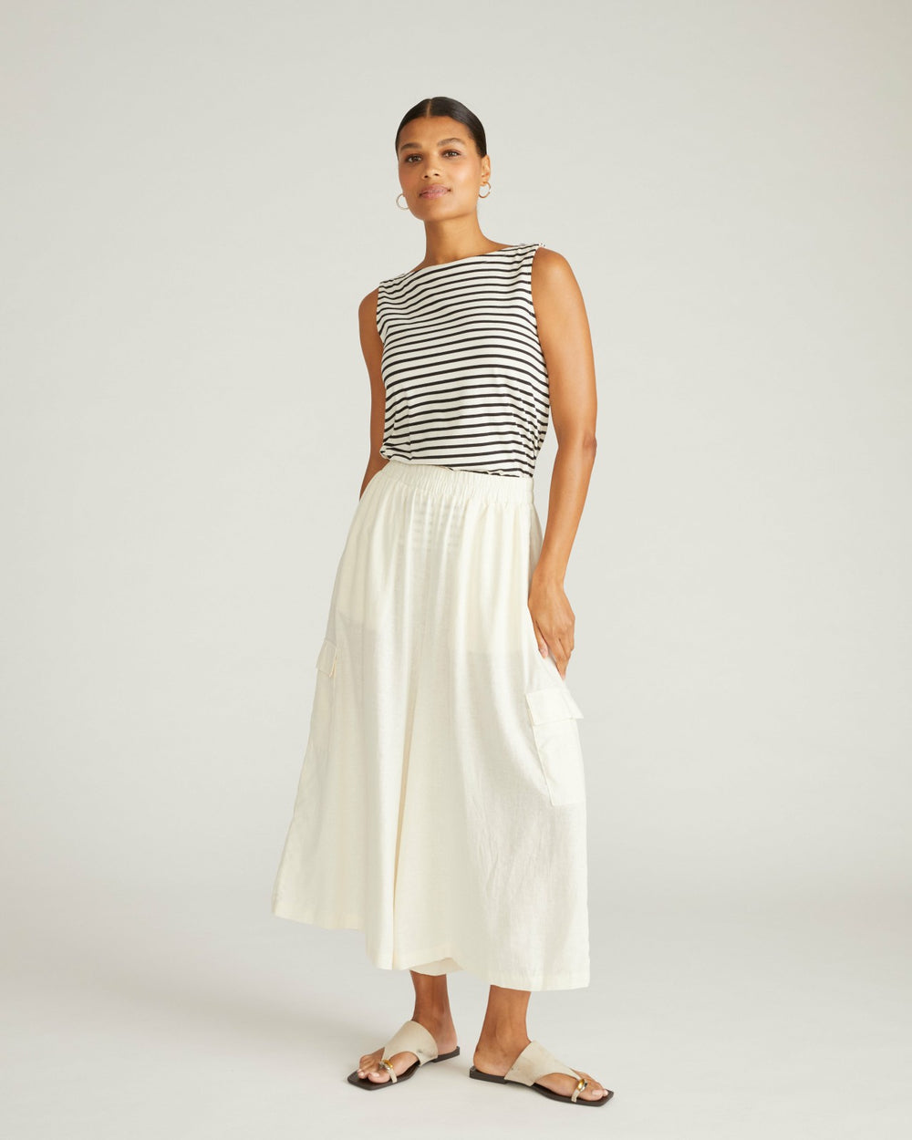 Palazzo Cargo Linen Blend Pant - Universal Standard