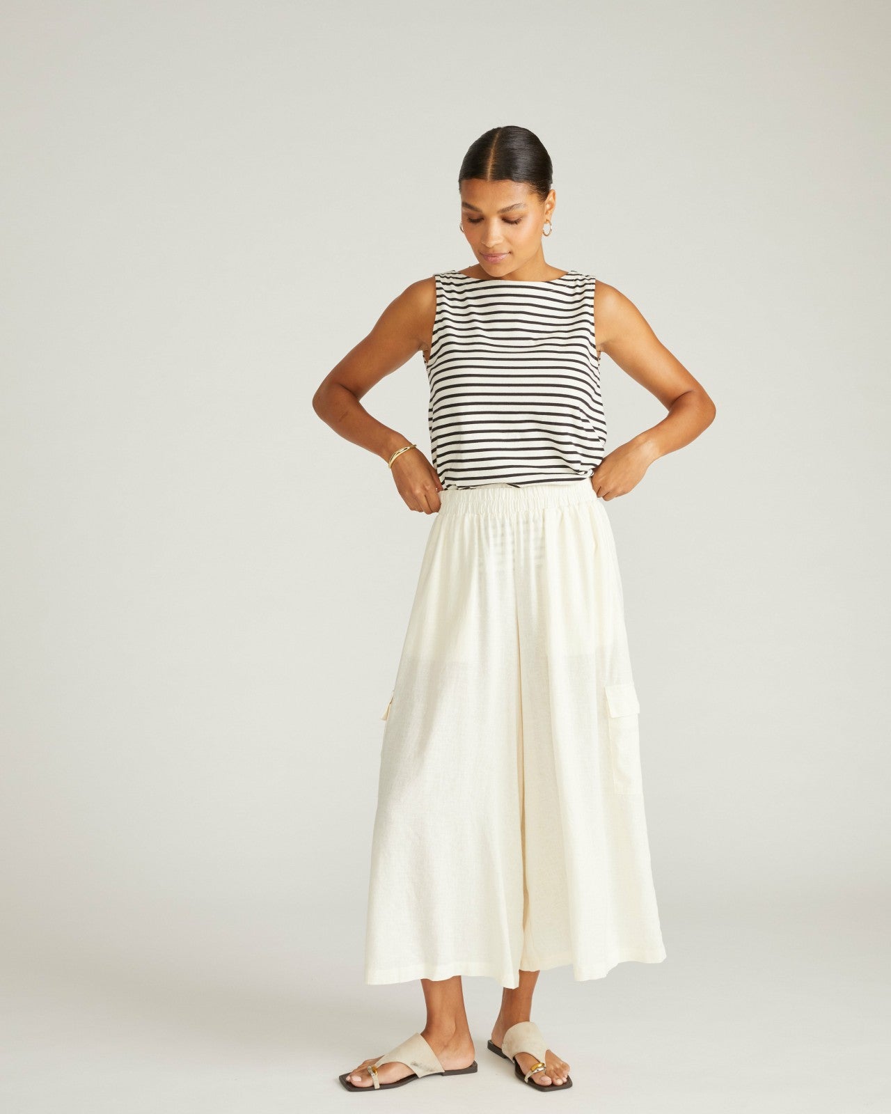 Palazzo Cargo Linen Blend Pant - Universal Standard
