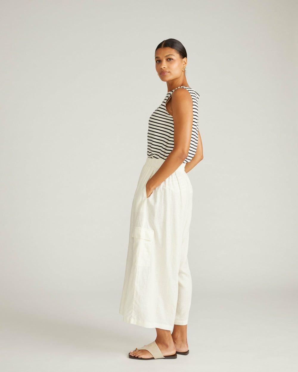 Palazzo Cargo Linen Blend Pant - Universal Standard