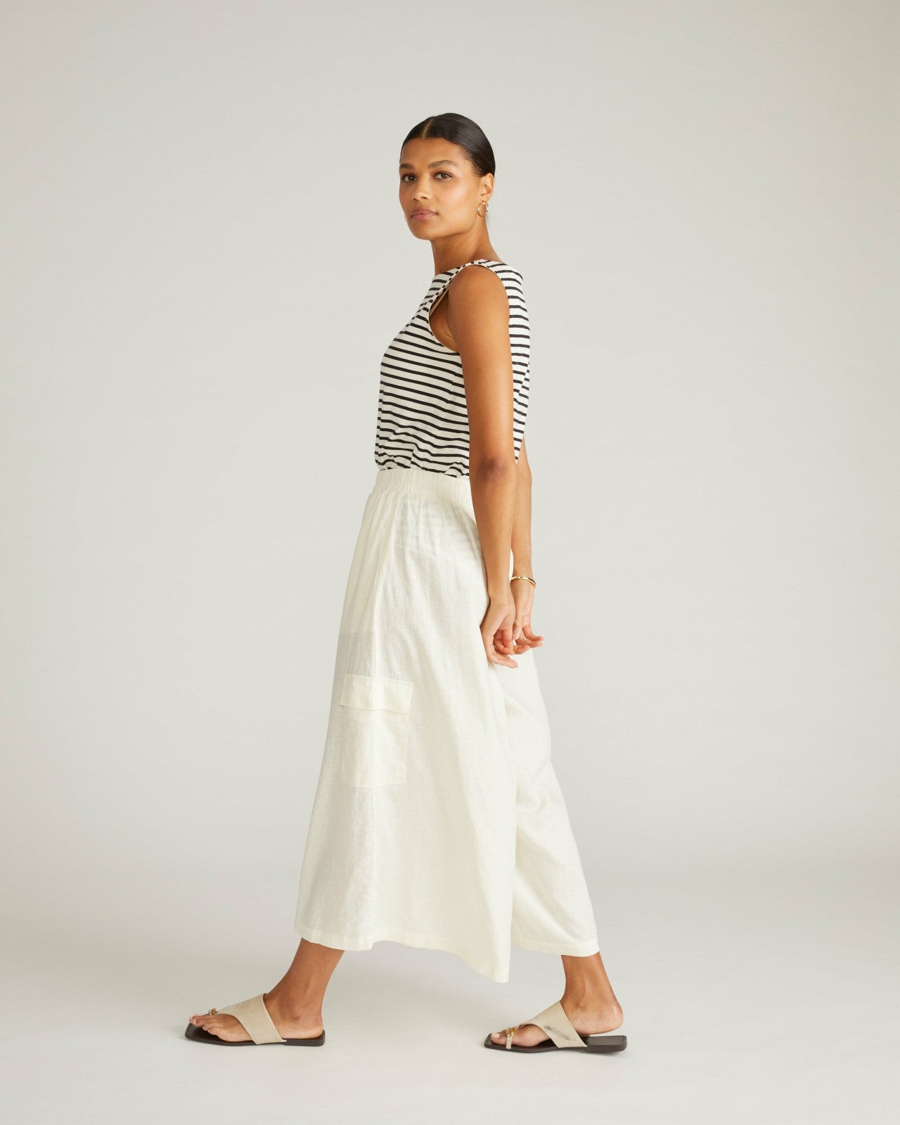 Palazzo Cargo Linen Blend Pant - Universal Standard