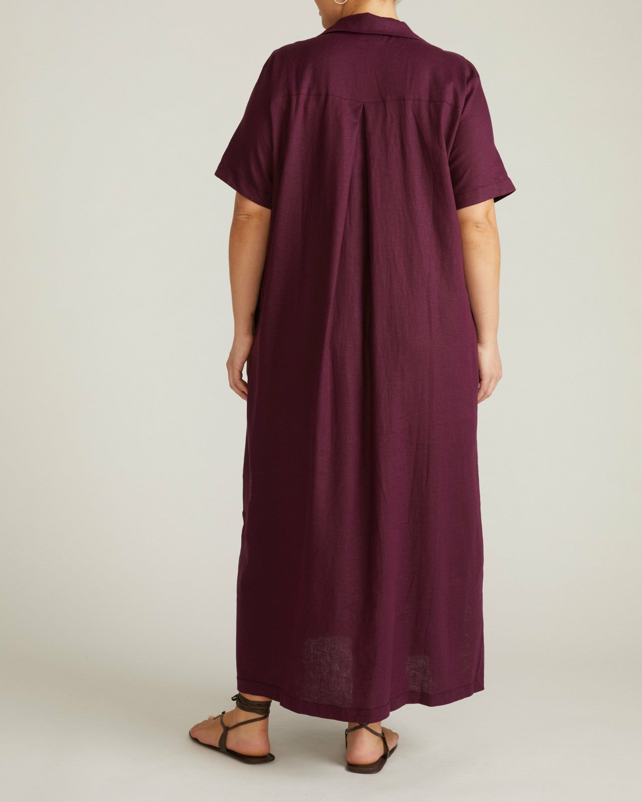 Padma Polo Neck Linen Blend Dress - Universal Standard