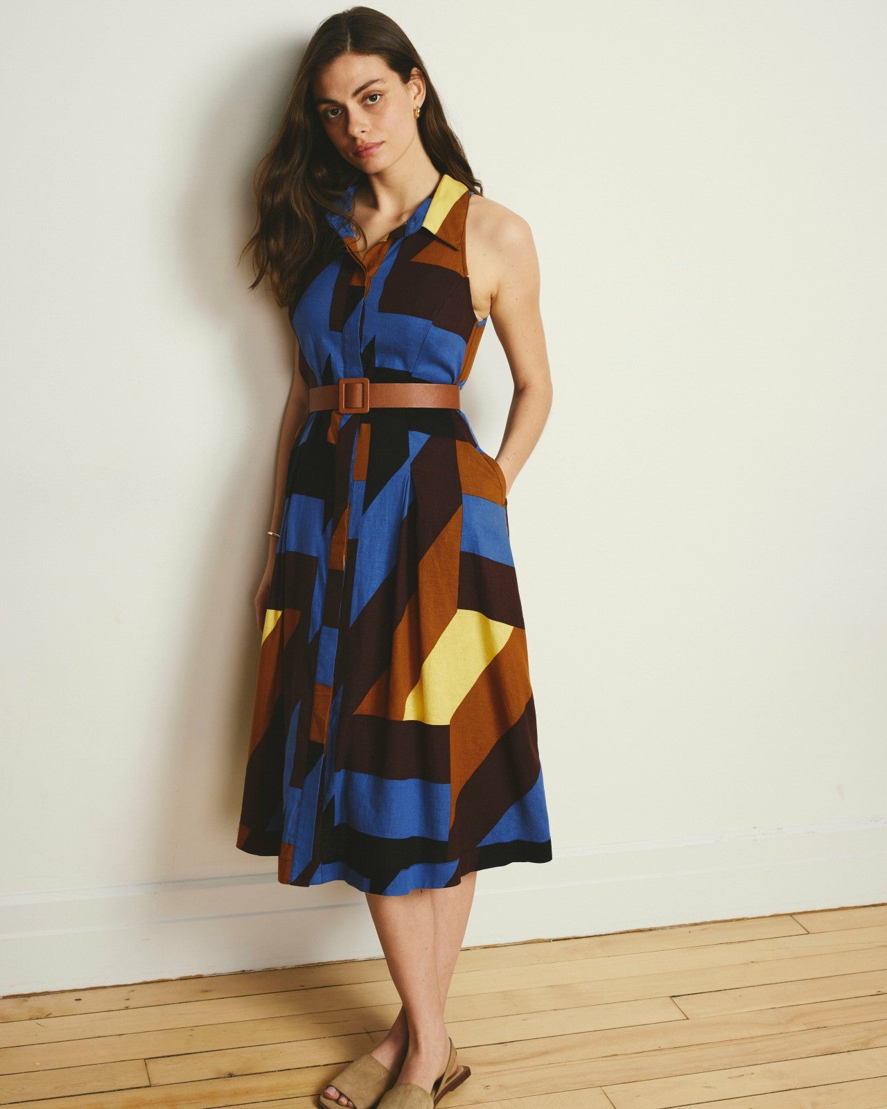 Adelaide Linen Blend Shirtdress - Universal Standard