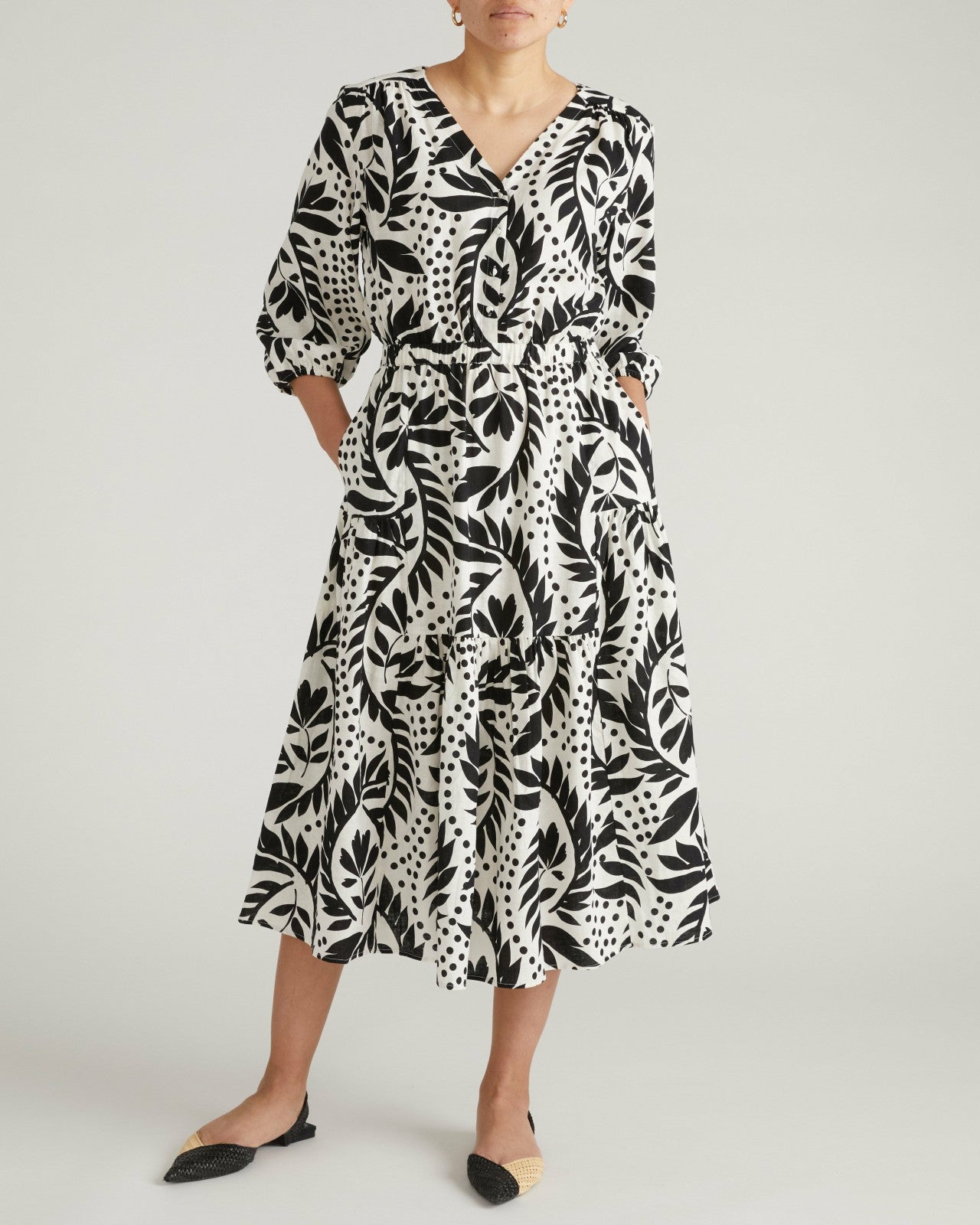 Sorrento Linen Blend Midi Dress - Universal Standard