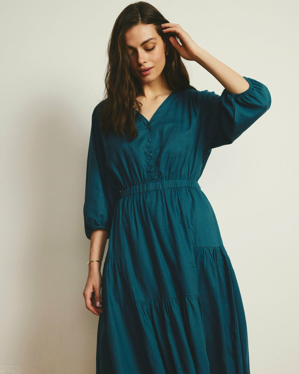 Sorrento Linen Blend Midi Dress - Universal Standard