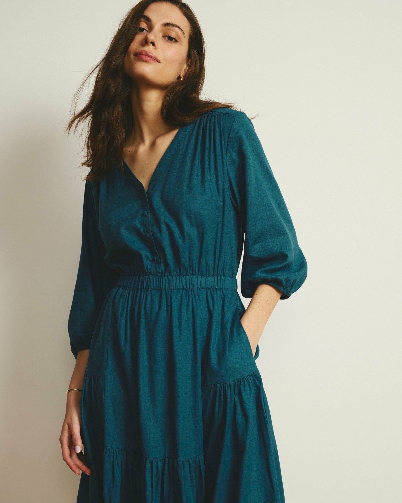 Sorrento Linen Blend Midi Dress - Universal Standard