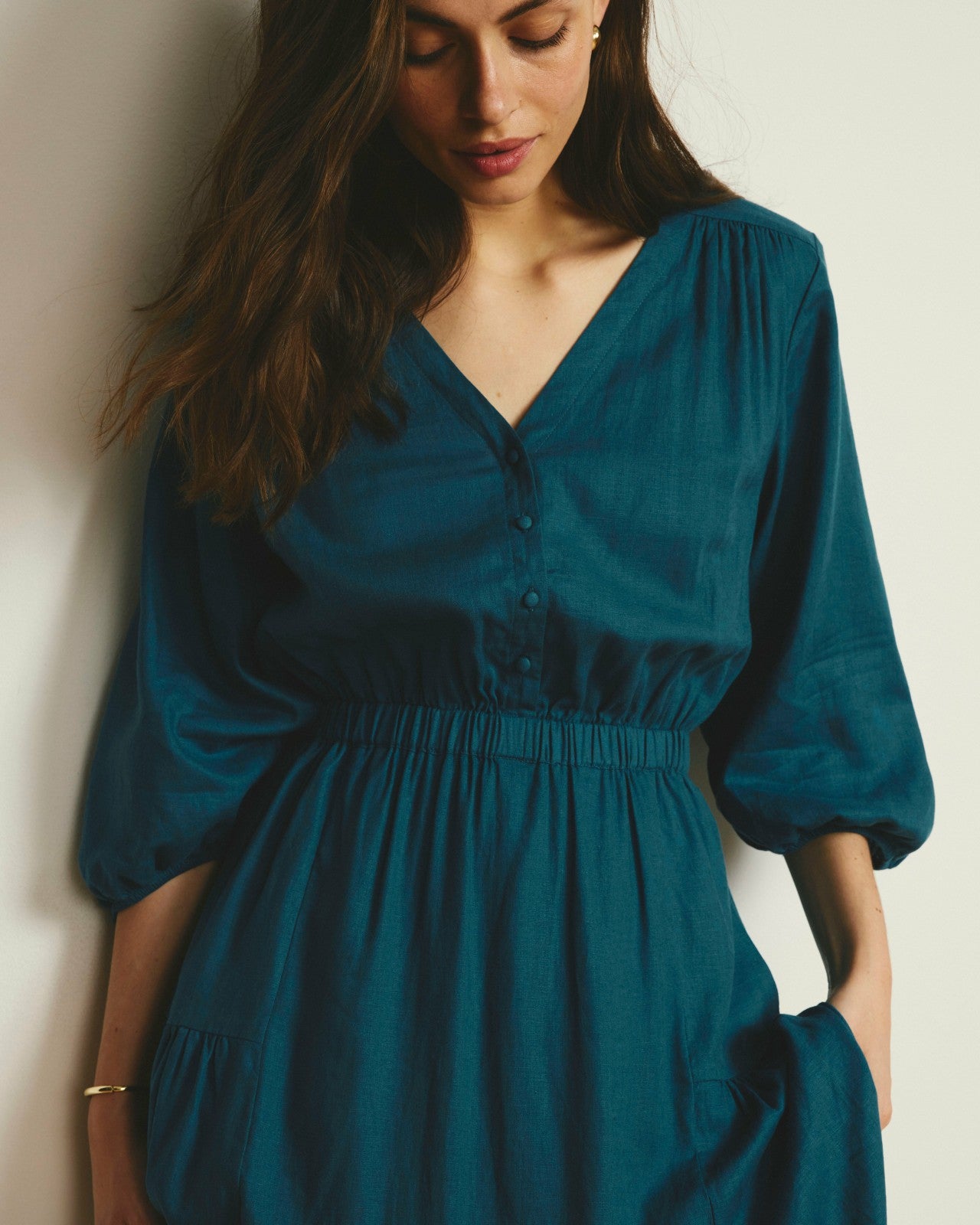 Sorrento Linen Blend Midi Dress - Universal Standard