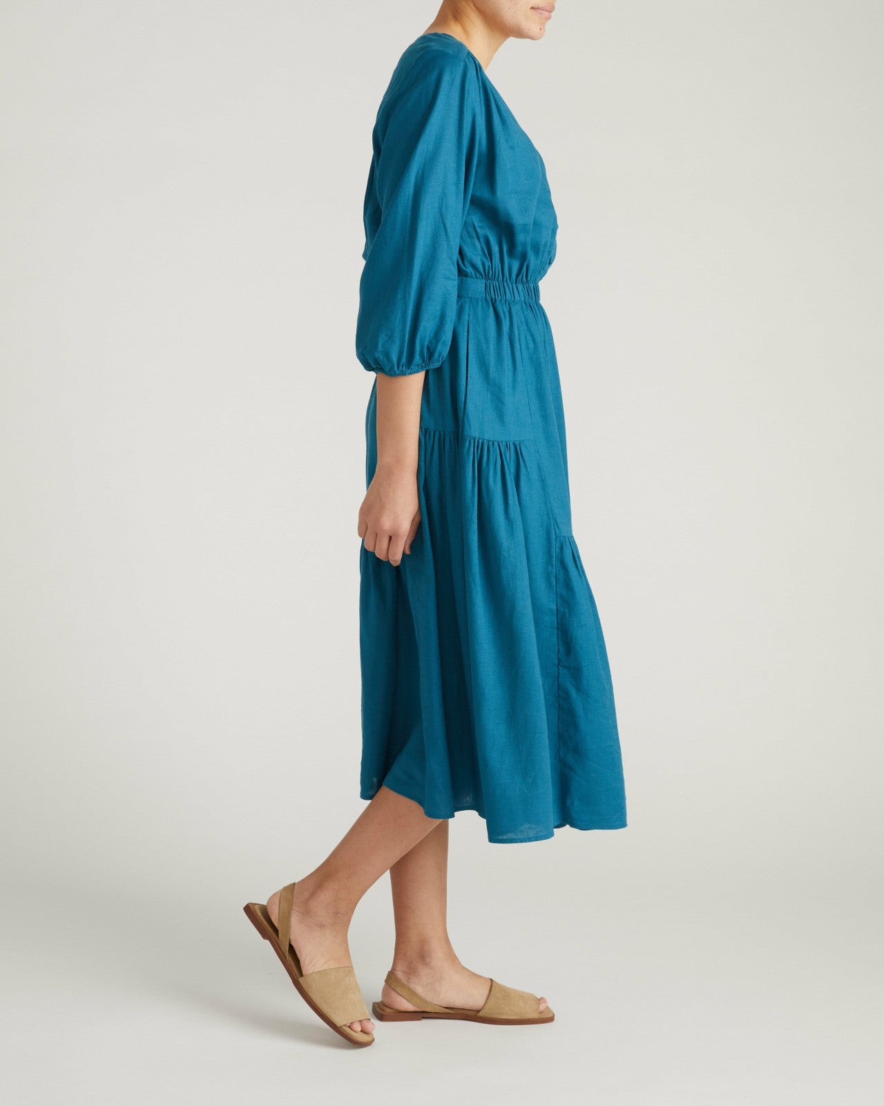 Sorrento Linen Blend Midi Dress - Universal Standard