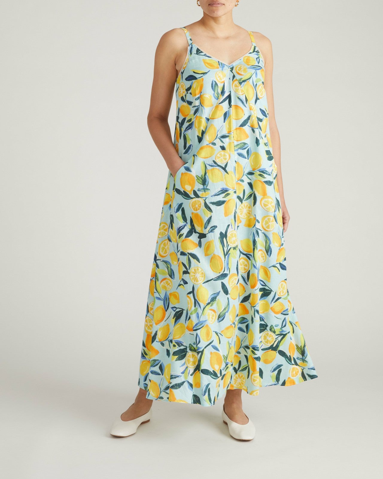 Kite Linen Blend Dress - Universal Standard