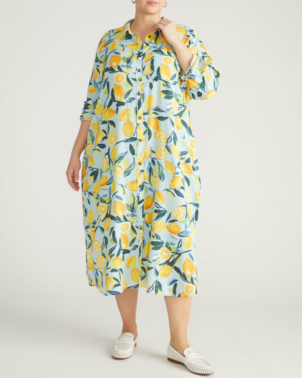 Odeon Linen Blend Shirtdress - Universal Standard