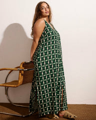 Islet Button-Down Linen Blend Maxi Dress - Universal Standard