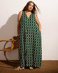 Islet Button-Down Linen Blend Maxi Dress - Universal Standard