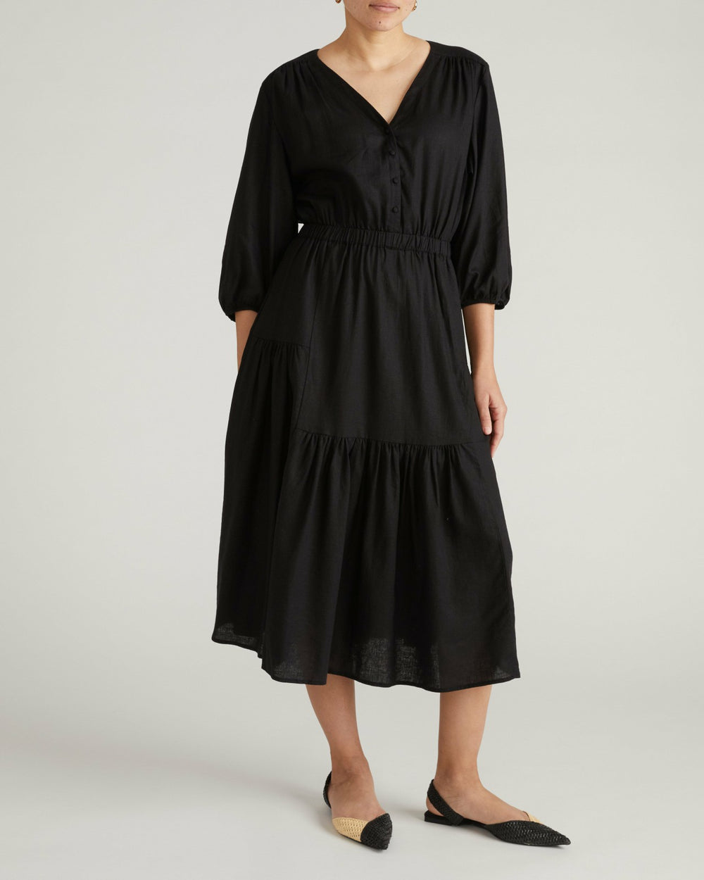 Sorrento Linen Blend Midi Dress - Universal Standard
