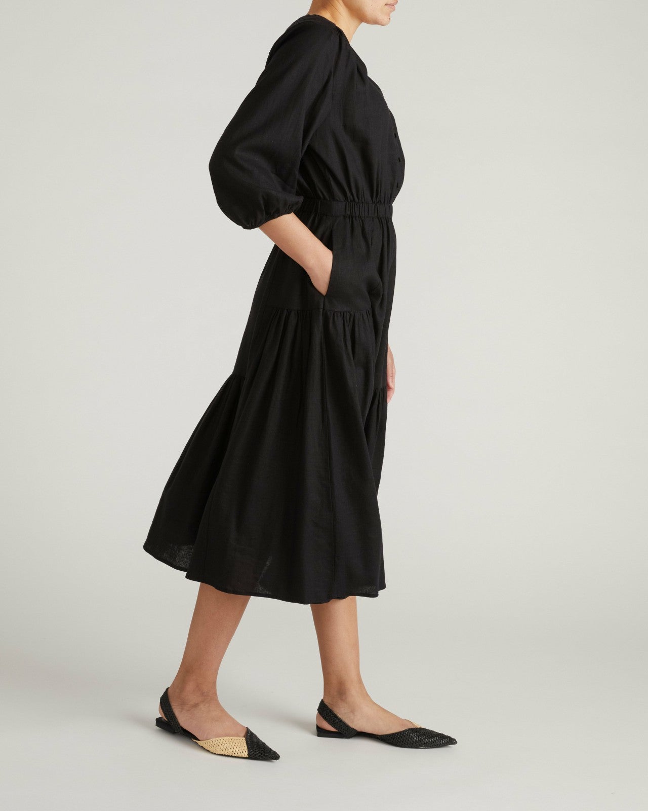 Sorrento Linen Blend Midi Dress - Universal Standard