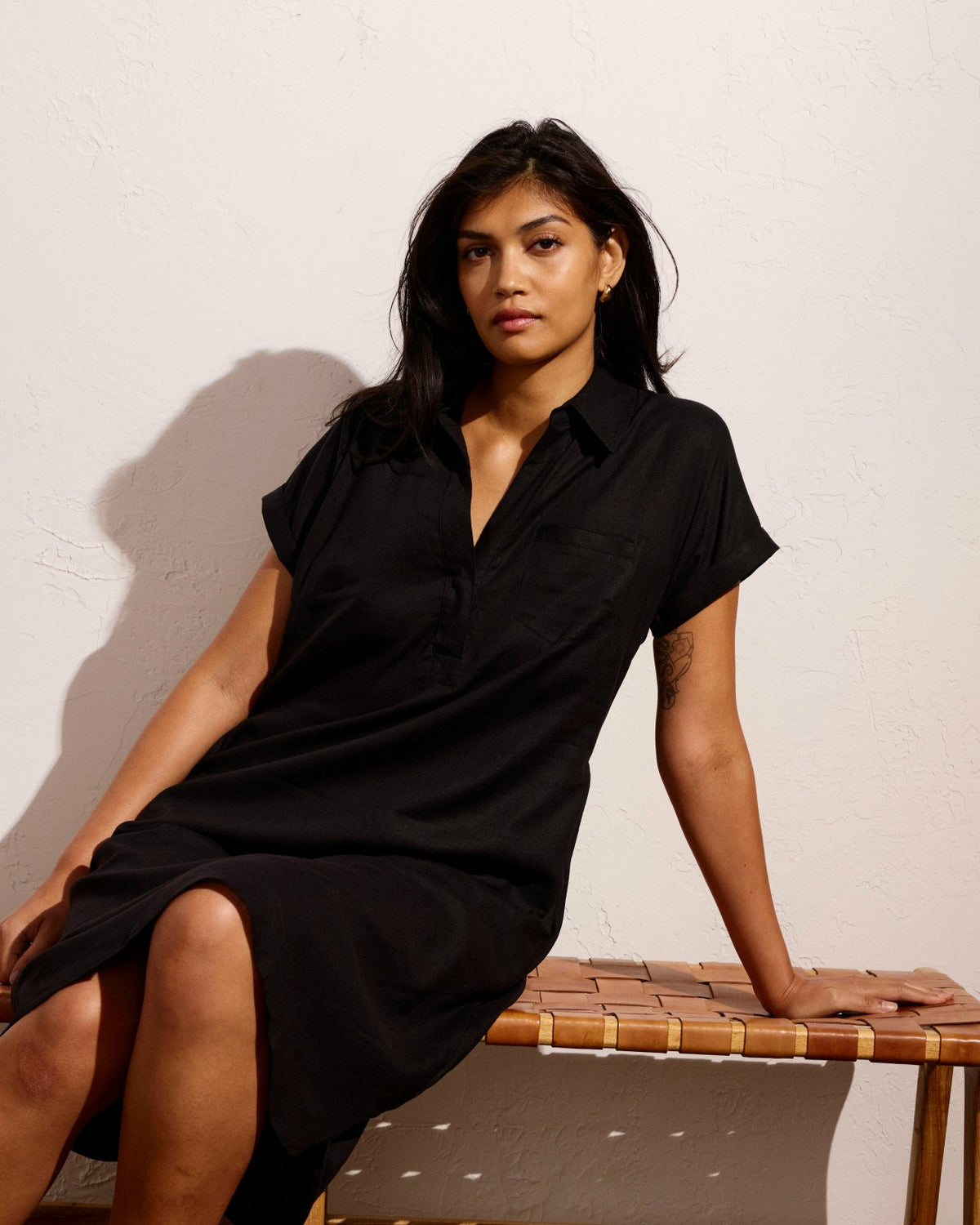 Sunshine Linen Blend Polo Dress - Universal Standard