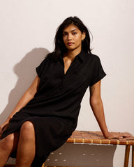 Sunshine Linen Blend Polo Dress - Universal Standard