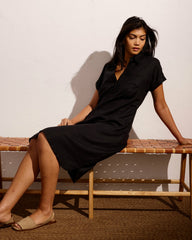 Sunshine Linen Blend Polo Dress - Universal Standard