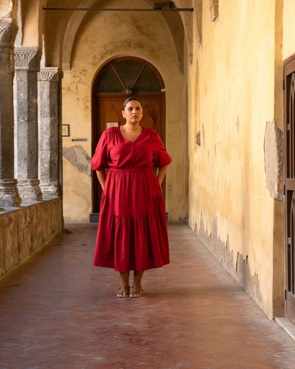 Sorrento Linen Blend Midi Dress - Universal Standard