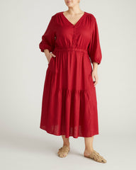 Sorrento Linen Blend Midi Dress - Universal Standard
