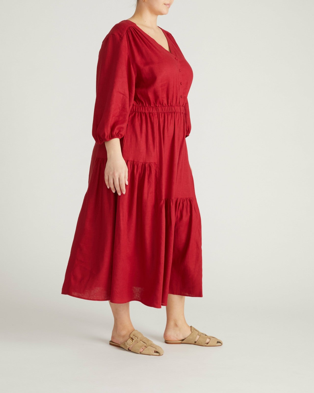 Sorrento Linen Blend Midi Dress - Universal Standard