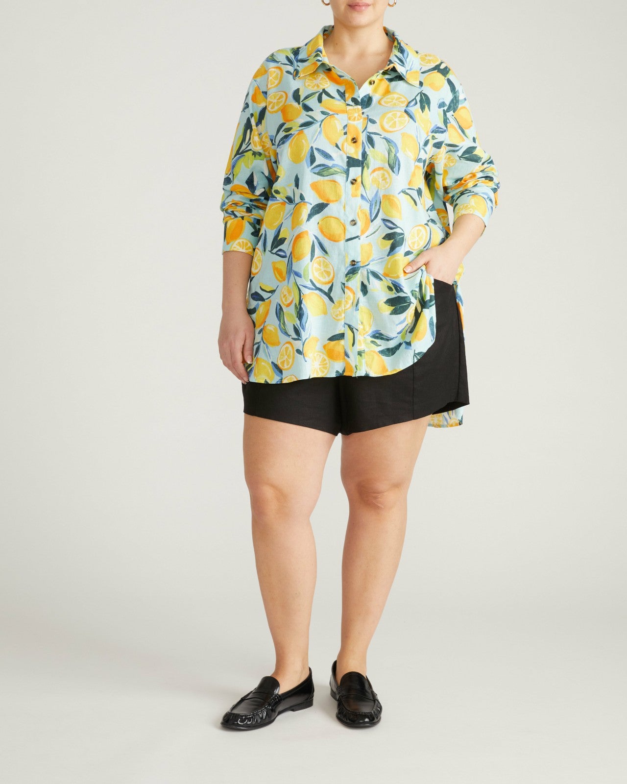 Dawn Linen Blend Hi Low Tunic - Universal Standard