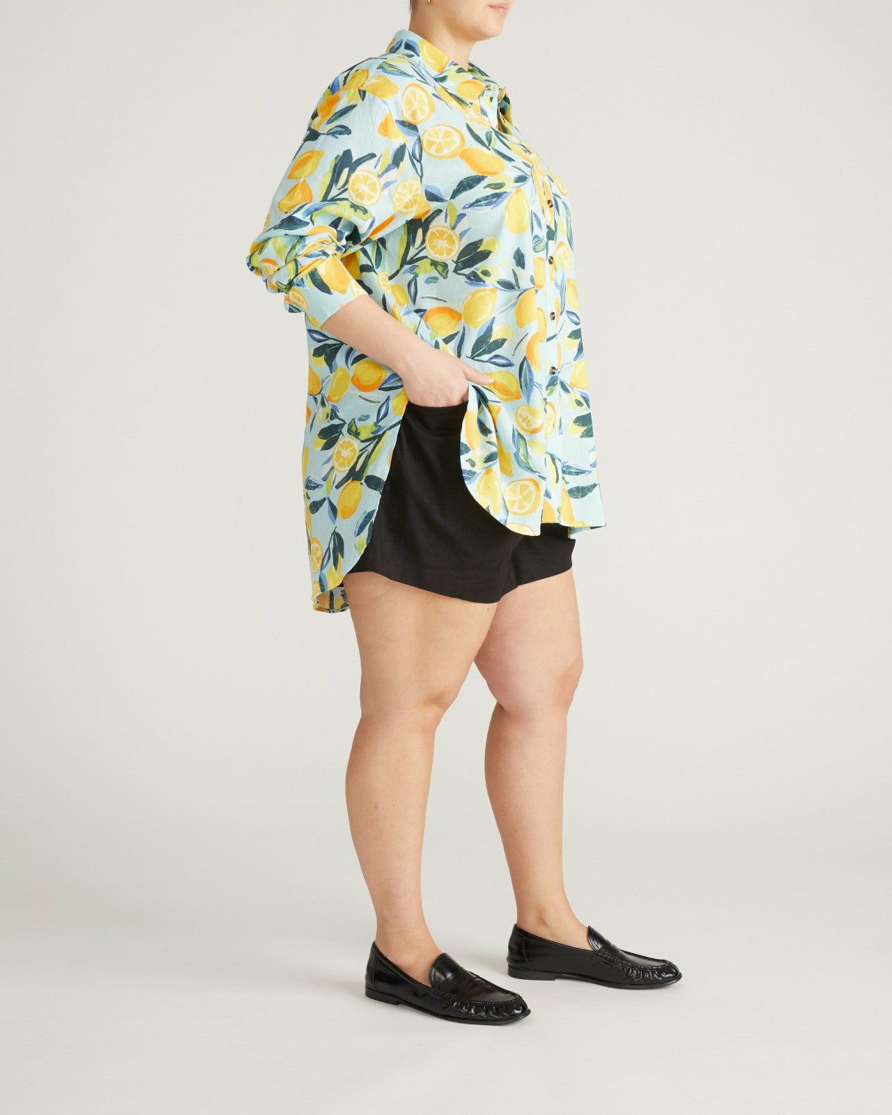 Dawn Linen Blend Hi Low Tunic - Universal Standard