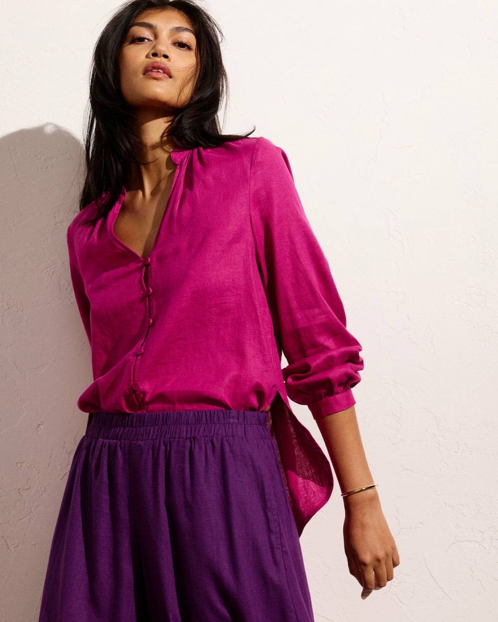Avalon Linen Blend Blouse - Universal Standard