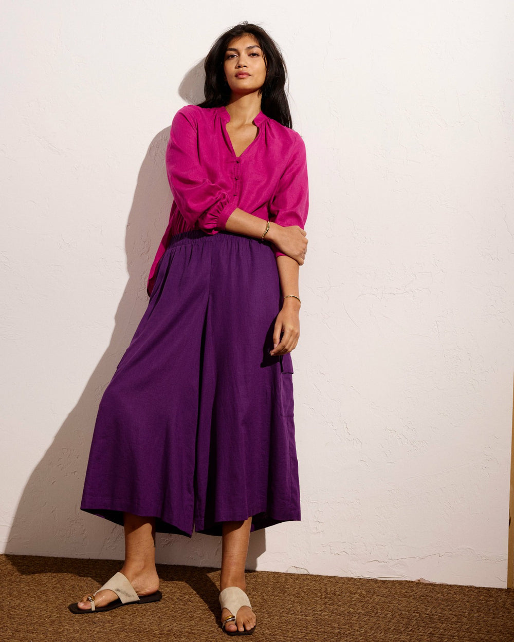 Avalon Linen Blend Blouse - Universal Standard