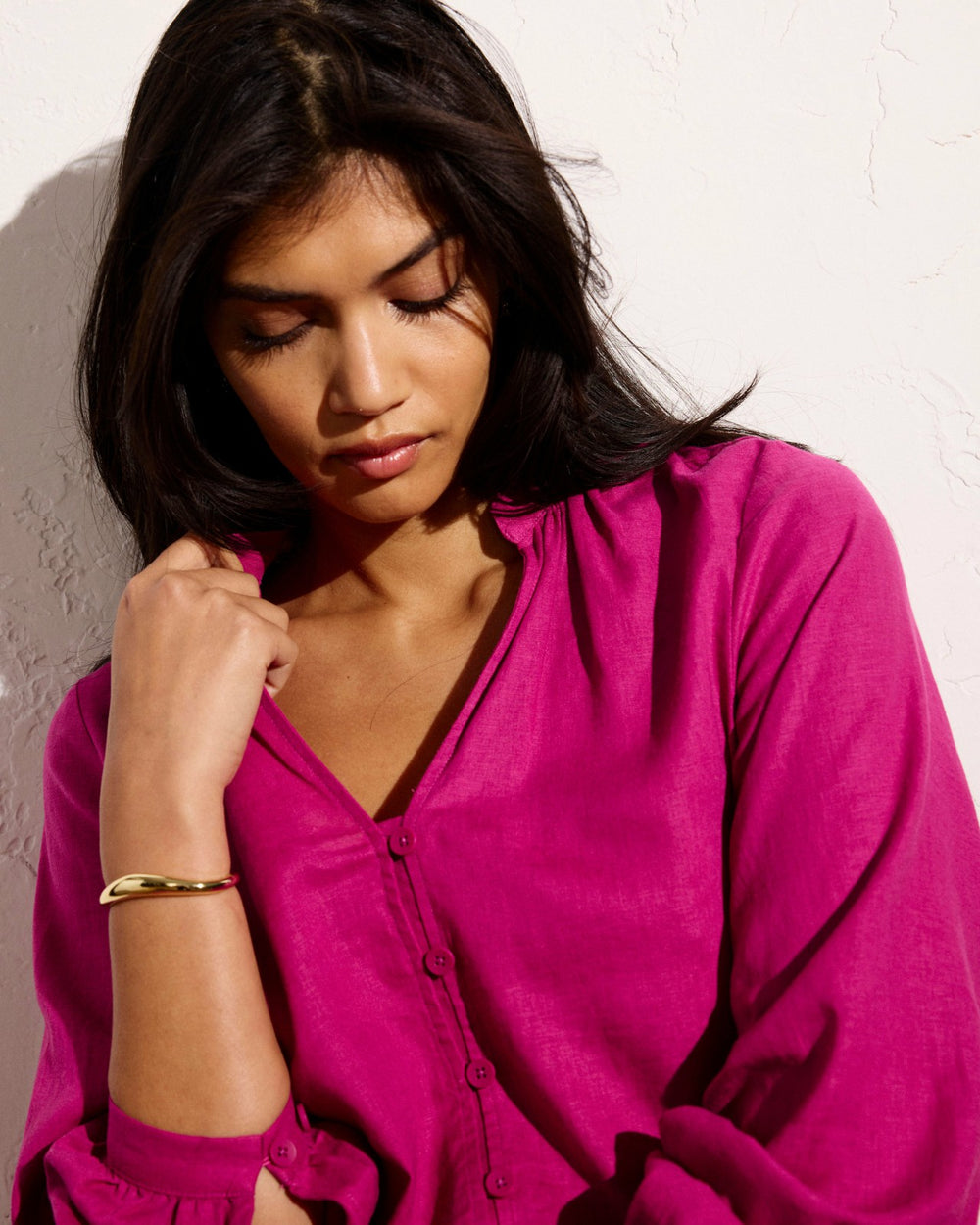 Avalon Linen Blend Blouse - Universal Standard