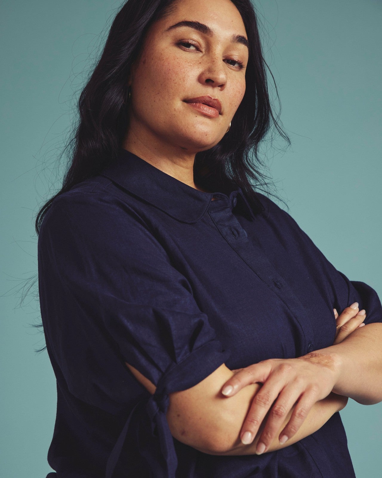 Luisa Short Sleeve Linen Blend Shirt - Universal Standard