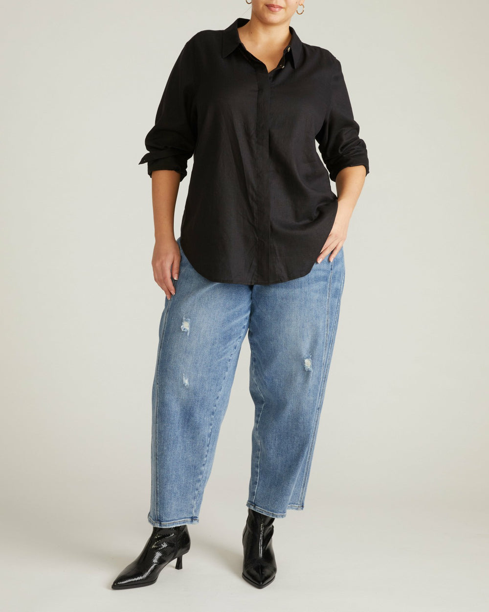 Elbe Stretch Linen Blend Shirt - Universal Standard