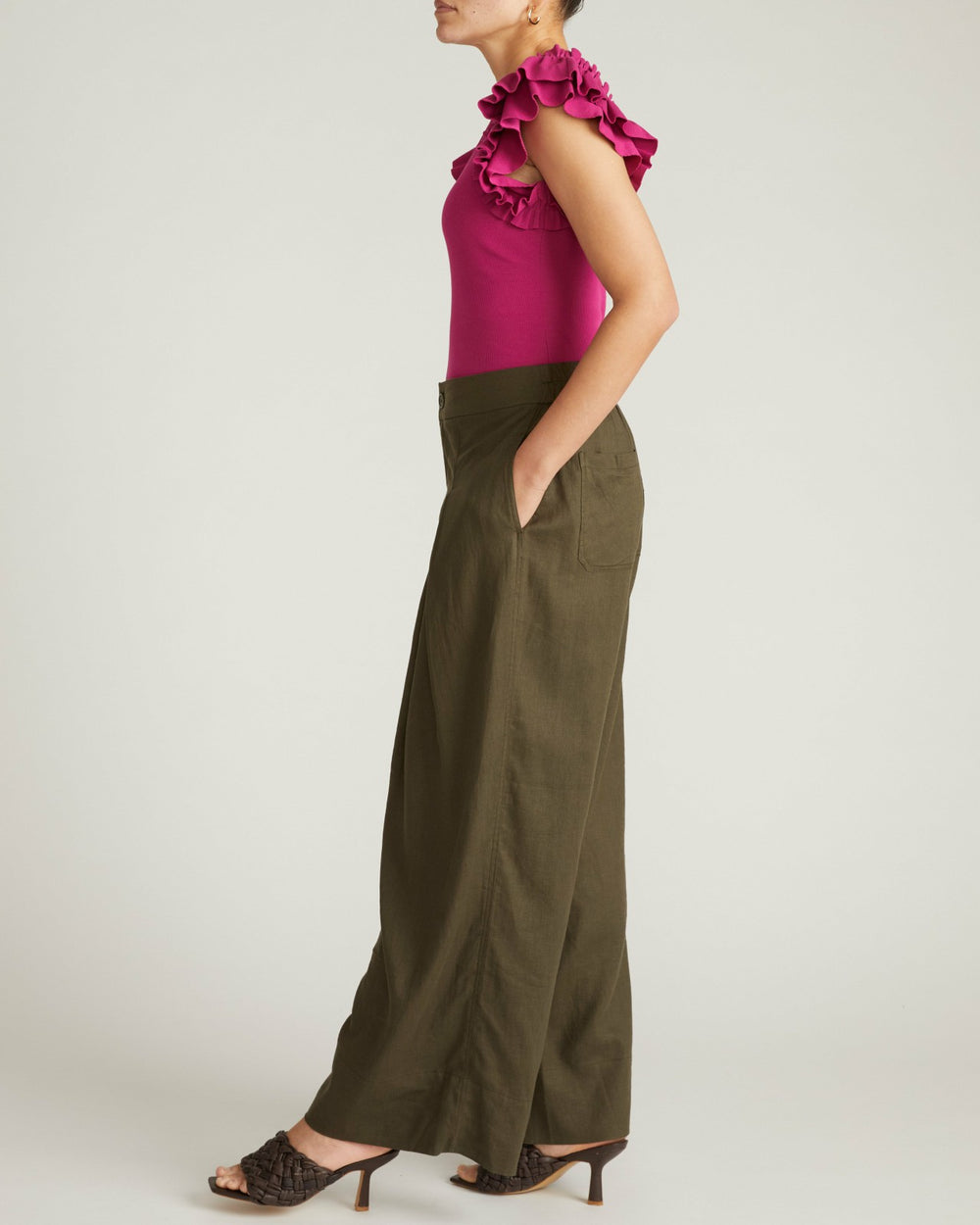 Marley Wide Leg Linen Blend Pants - Universal Standard