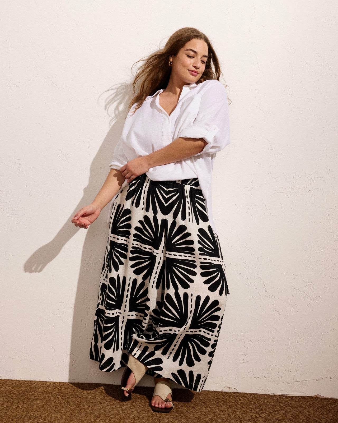 Palazzo Cargo Linen Blend Pant - Universal Standard