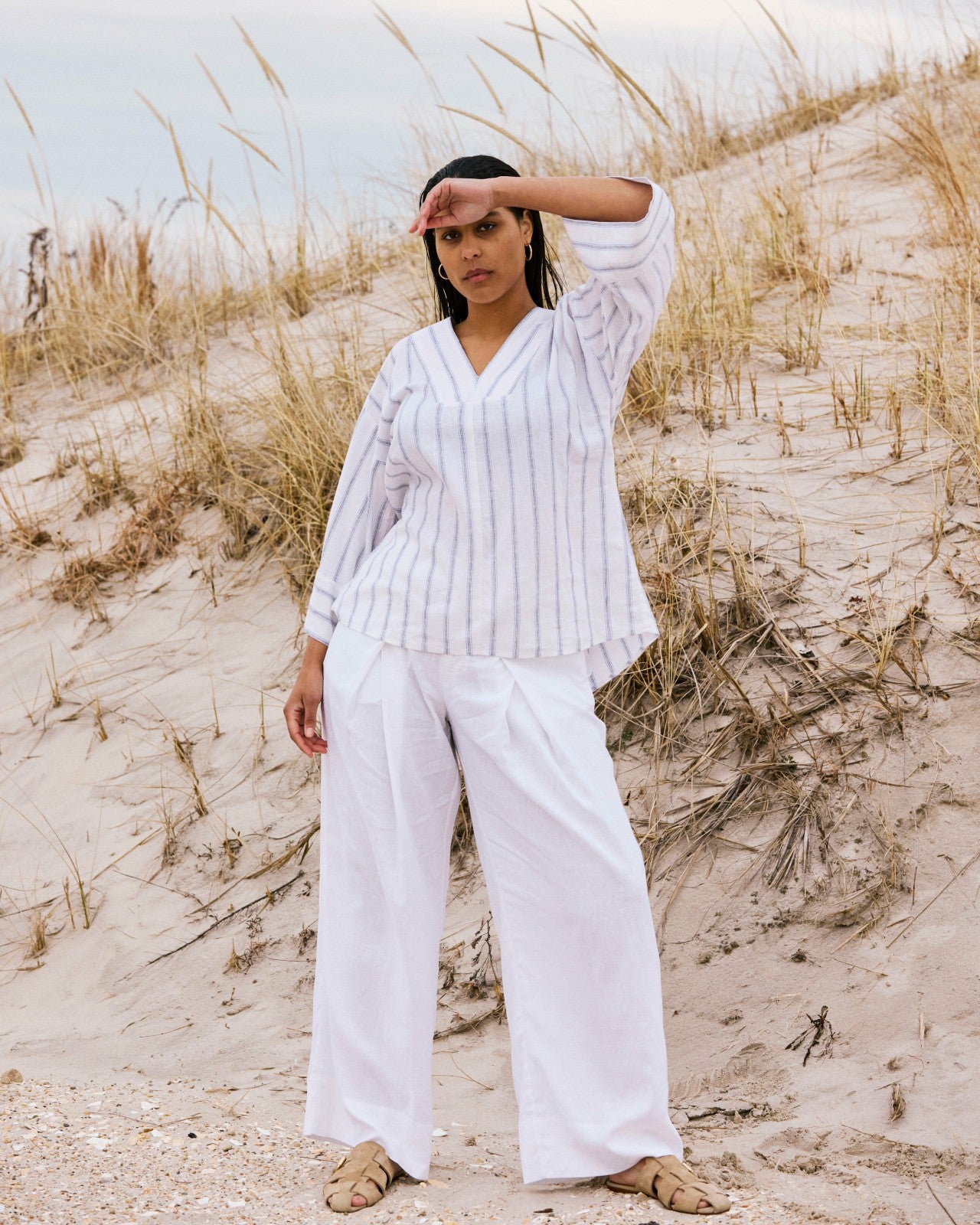 Marley Wide Leg Linen Blend Pants - Universal Standard