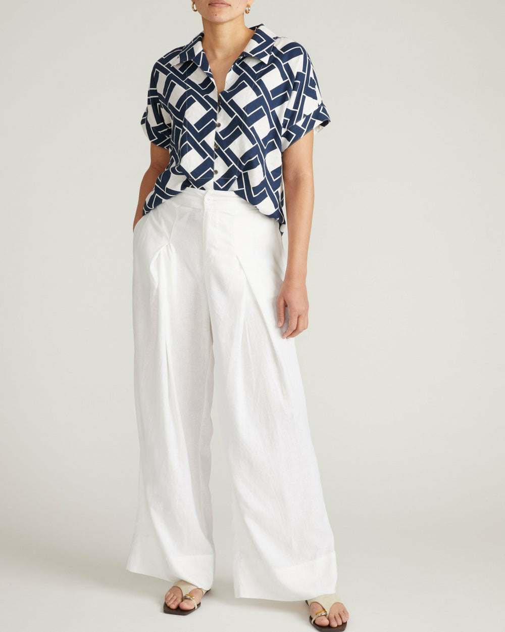 Marley Wide Leg Linen Blend Pants - Universal Standard