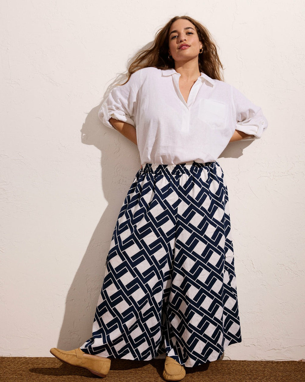 Palazzo Cargo Linen Blend Pant - Universal Standard