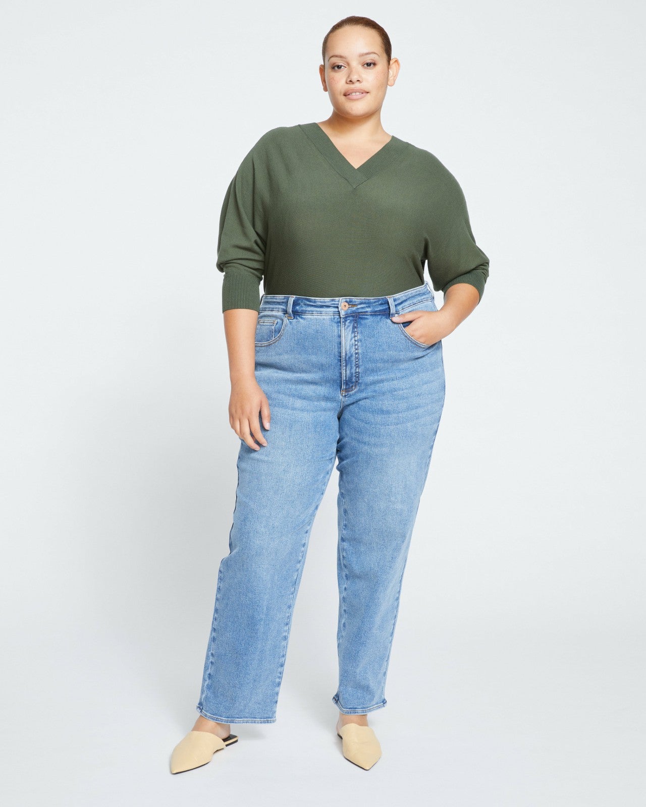 Etta High Rise Straight Leg Jeans 31 Inch - Universal Standard