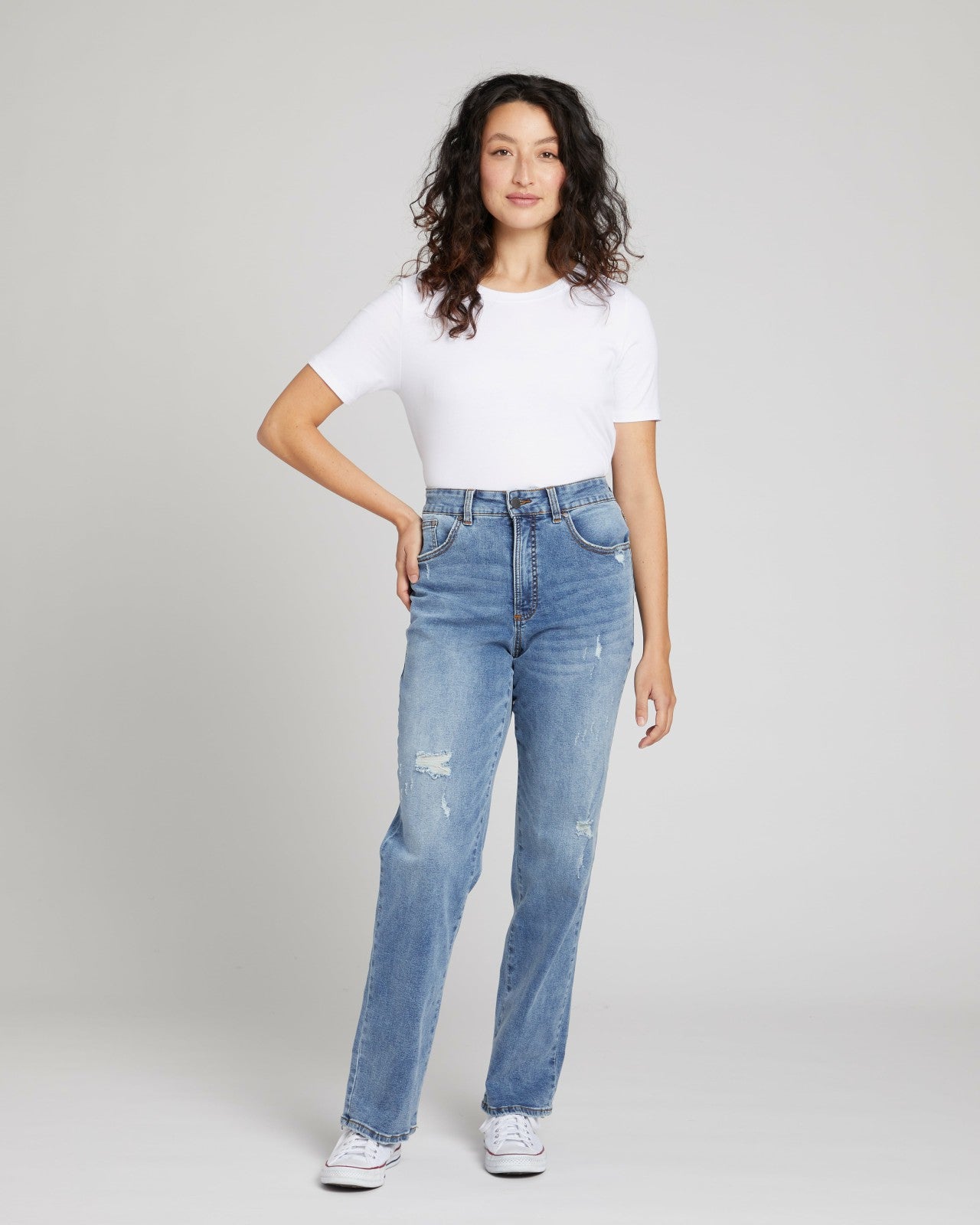 Donna High Rise Curve Straight Leg Jeans 32 Inch - Universal Standard