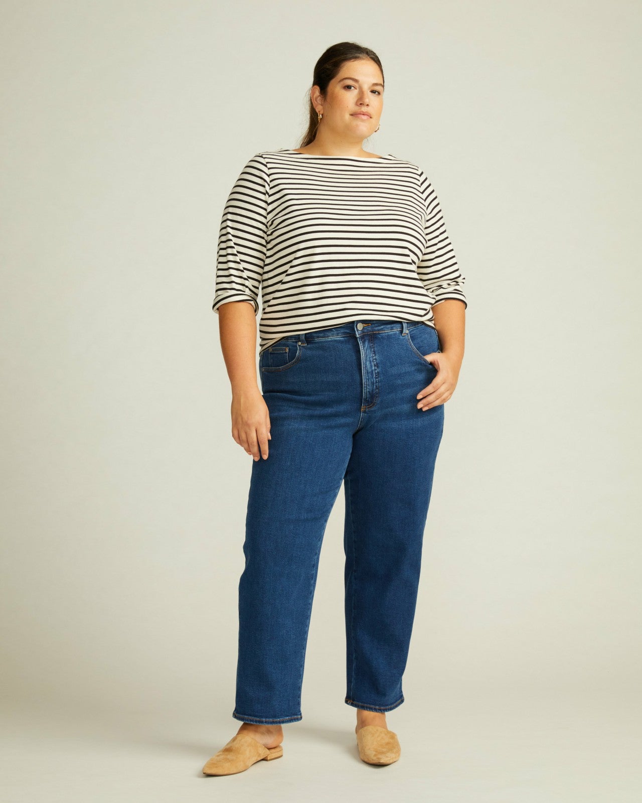 Etta High Rise Straight Leg Jeans 28 Inch - Universal Standard