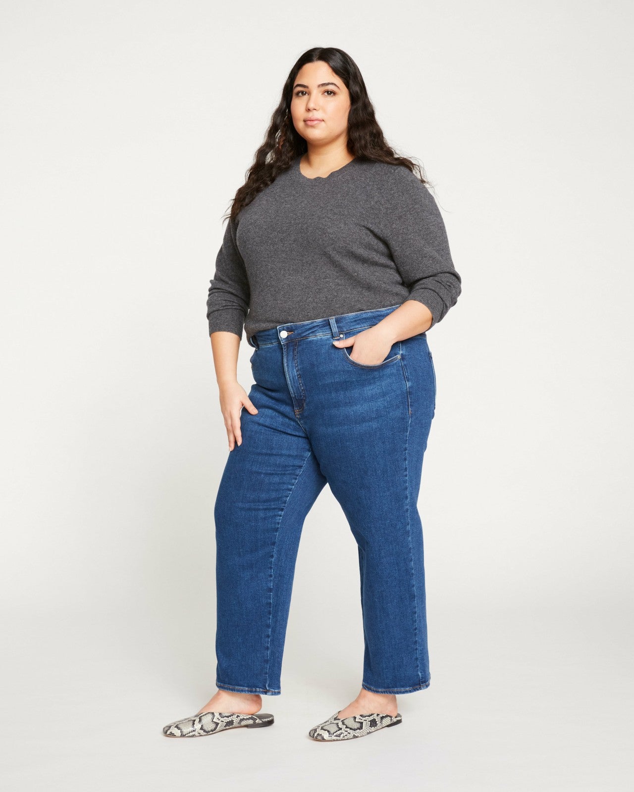 Etta High Rise Straight Leg Jeans 28 Inch - Universal Standard