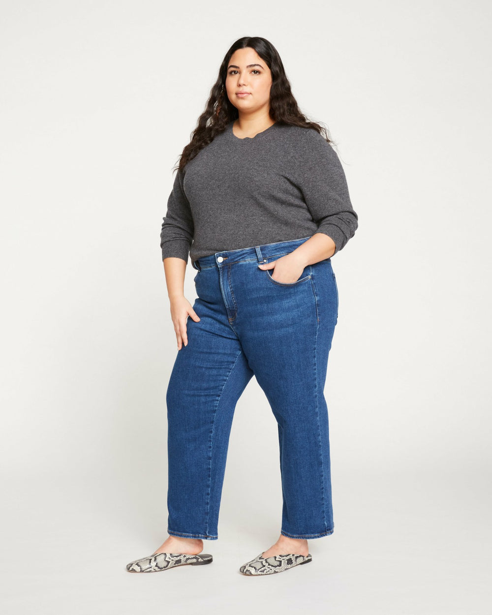 Etta High Rise Straight Leg Jeans 28 Inch - Universal Standard